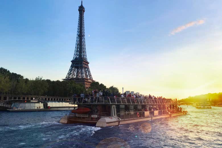 Sailing along the Seine River