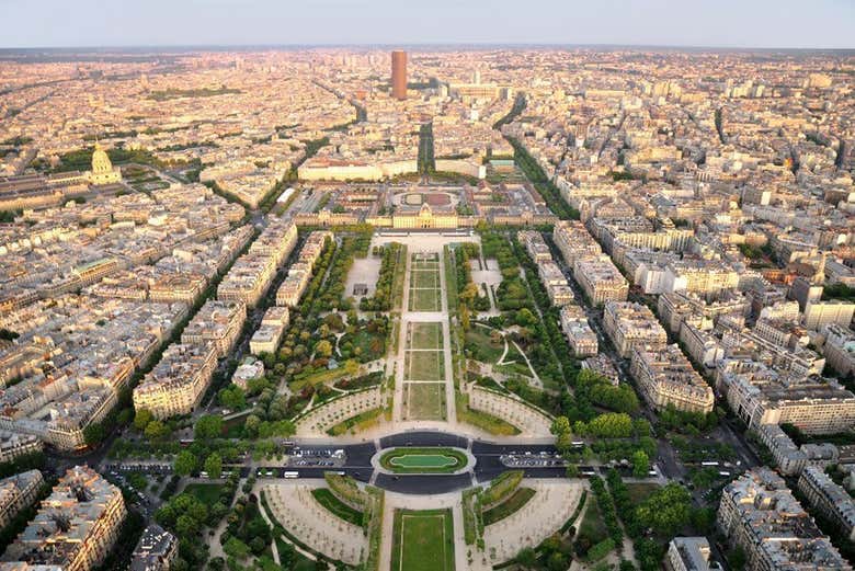 Champ de Mars from the Eiffel Tower