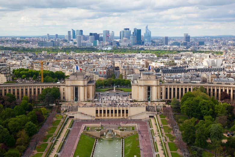 The Trocadéro from the Eiffel Tower
