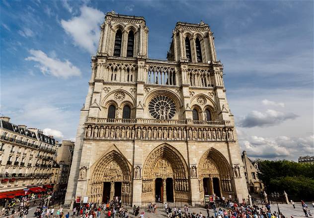 Tour of the exterior of Notre-Dame